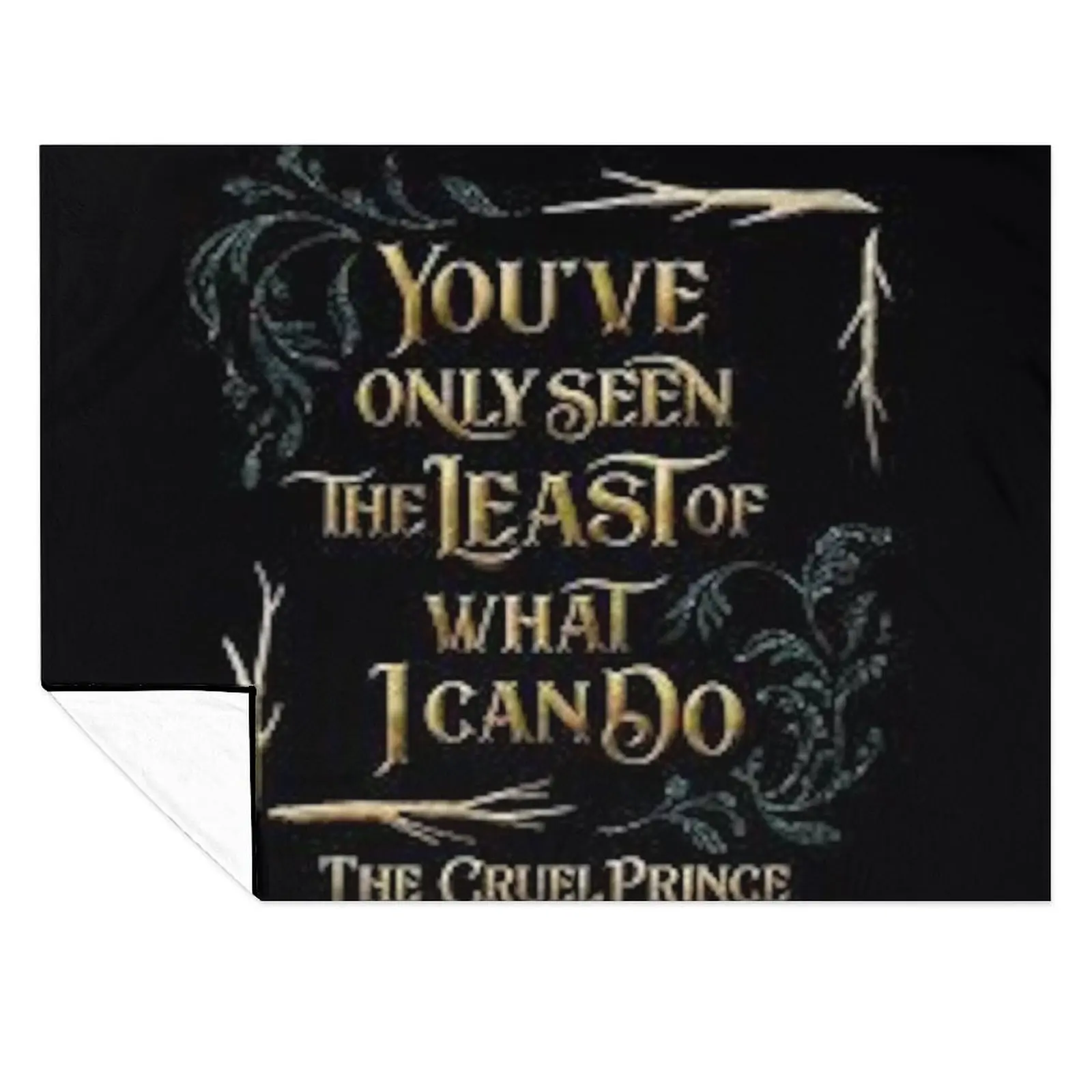 

The Cruel Prince Quotes Throw Blanket Soft Plaid Plaid for babies Soft Big Blankets
