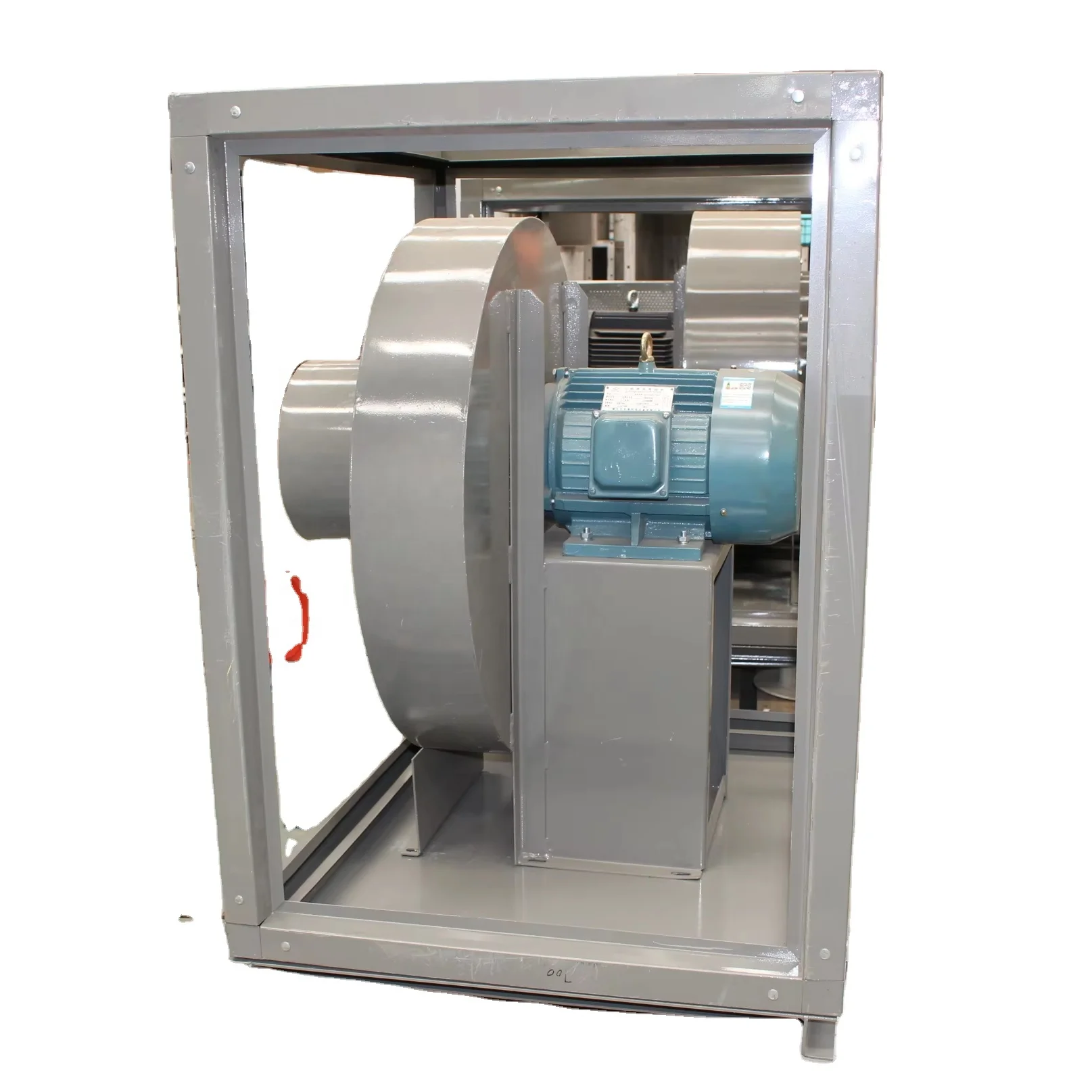 Quiet Design Exhaust Fan Continuous Operation Free Standing Belt Drive Stainless Steel Blades Centrifugal Fan