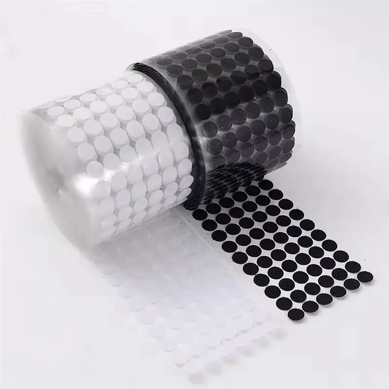 Self Adhesive Dots Transparent Baby Fastener Tape Strong Glue Sticker Round Coins Hook Loop Glue Tape - Image 3