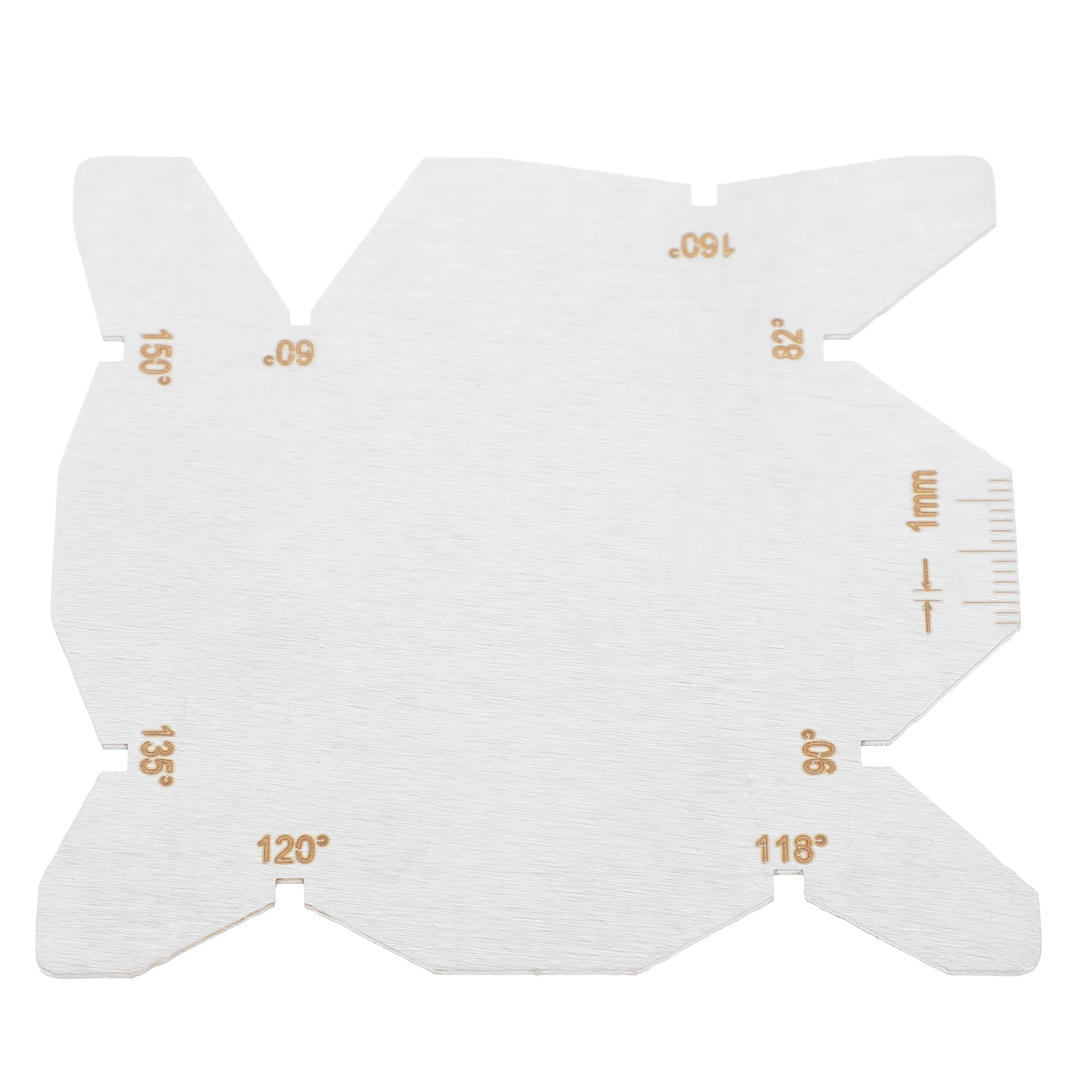 Front Blade Gauge Protractor Multifunctional Angle Measuring Tool Stainless Steel Drill Gauges