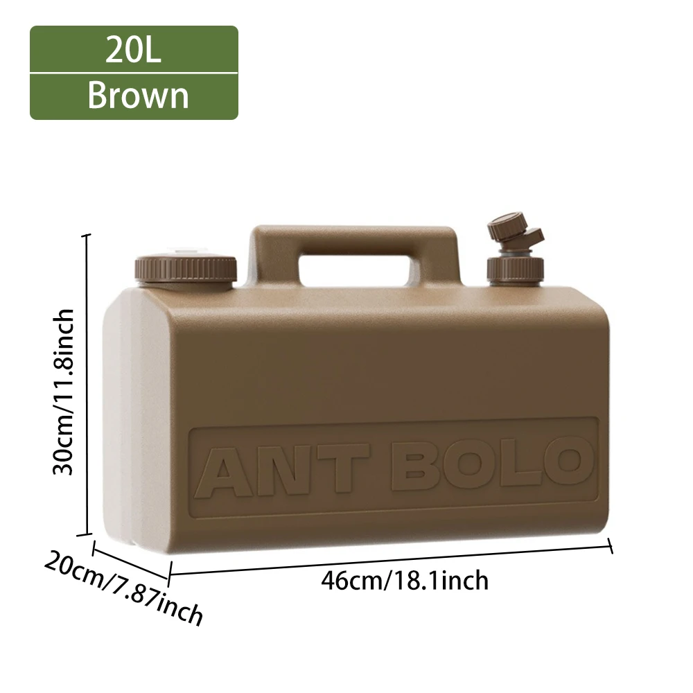 20L Outdoor-Camping-Wasserbehälter, BPA-freier Lebensmittelechter Wasserkrug mit Zapfhahn für Wandern, Angeln und Notfälle – Detail 12