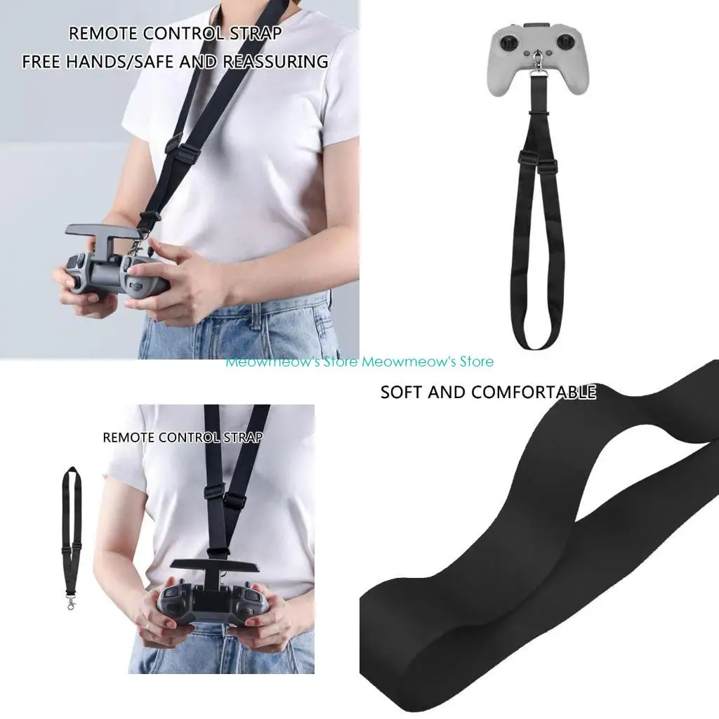 W91A Adjustable Neck Strap Lanyard for FPV Remote Controller Foldable Length