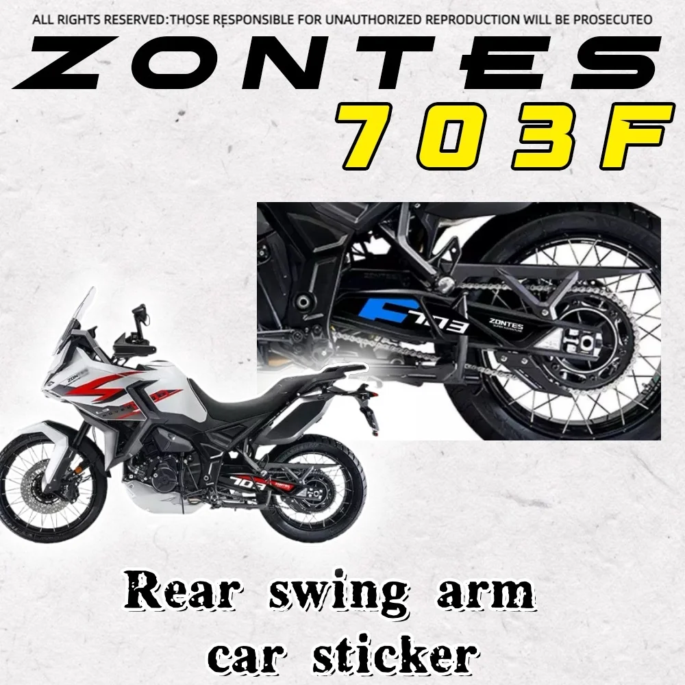 

For ZONTES 703F waterproof stickers rear rocker arm pull flower sunscreen decals flower prints modified accessories