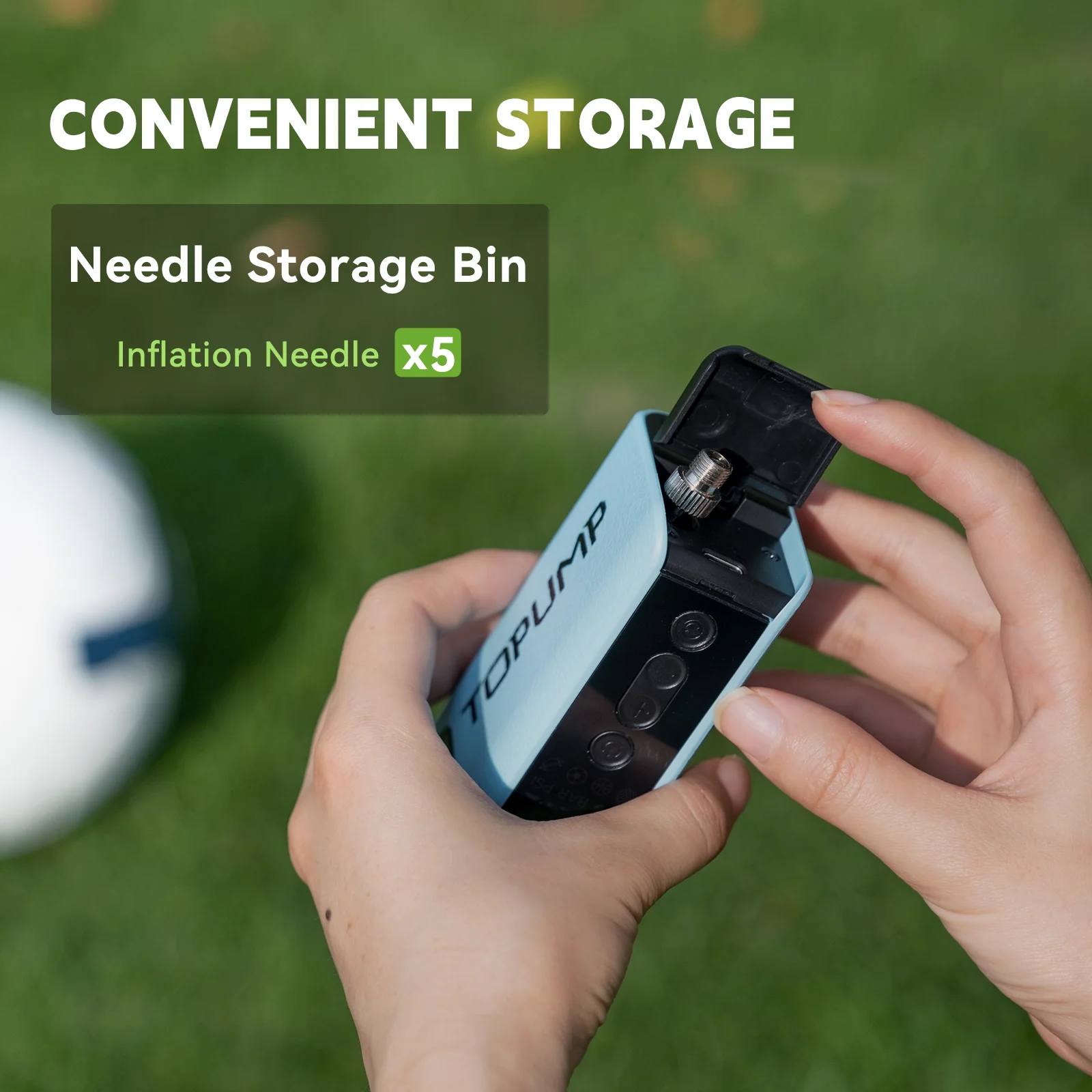 20PSI Electric Ball Pump Needle Inflatable Rugby Volleyball Football Basketball Portable Inflator Rechargeable 14mAh Air Pumps