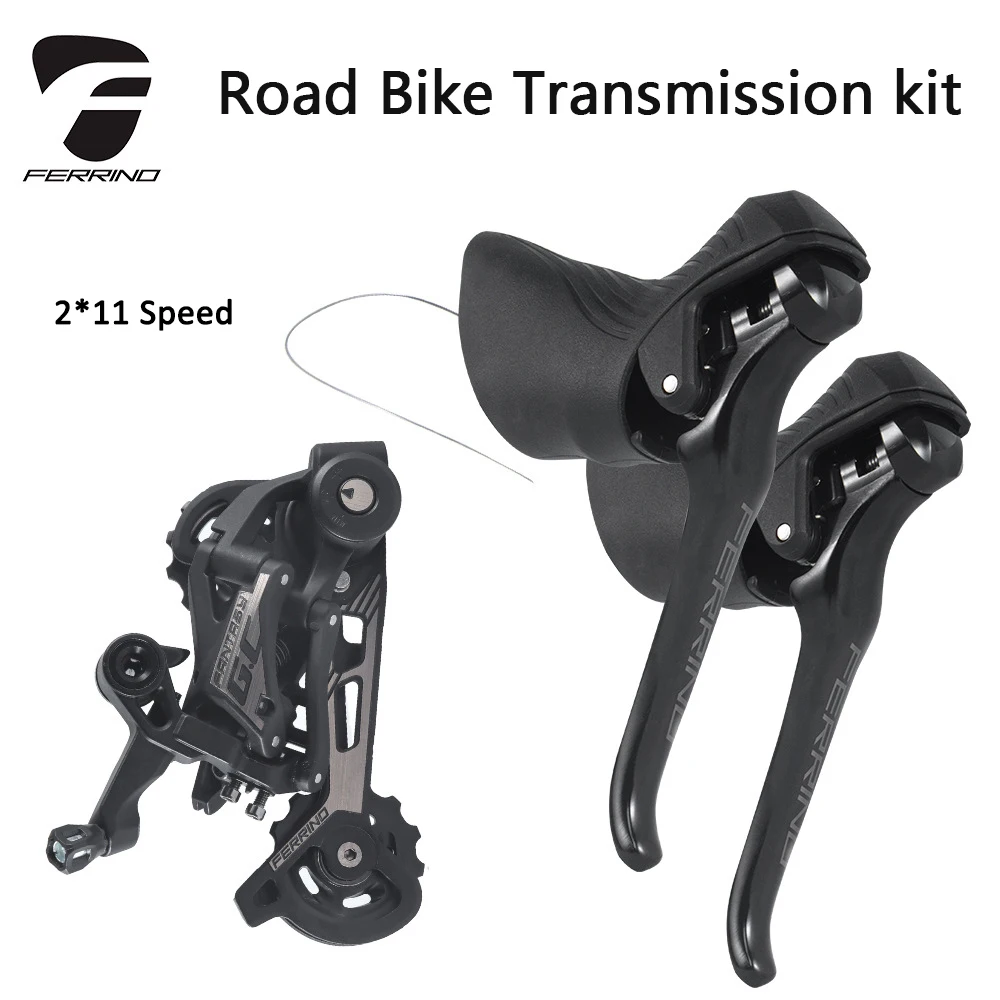 FERRINO Road Bike Shifter Kit 2 * 11 Speed Hand Shift, Rear Derailleur Kit For SHI MANO Aluminum Shifter Shifter Parts