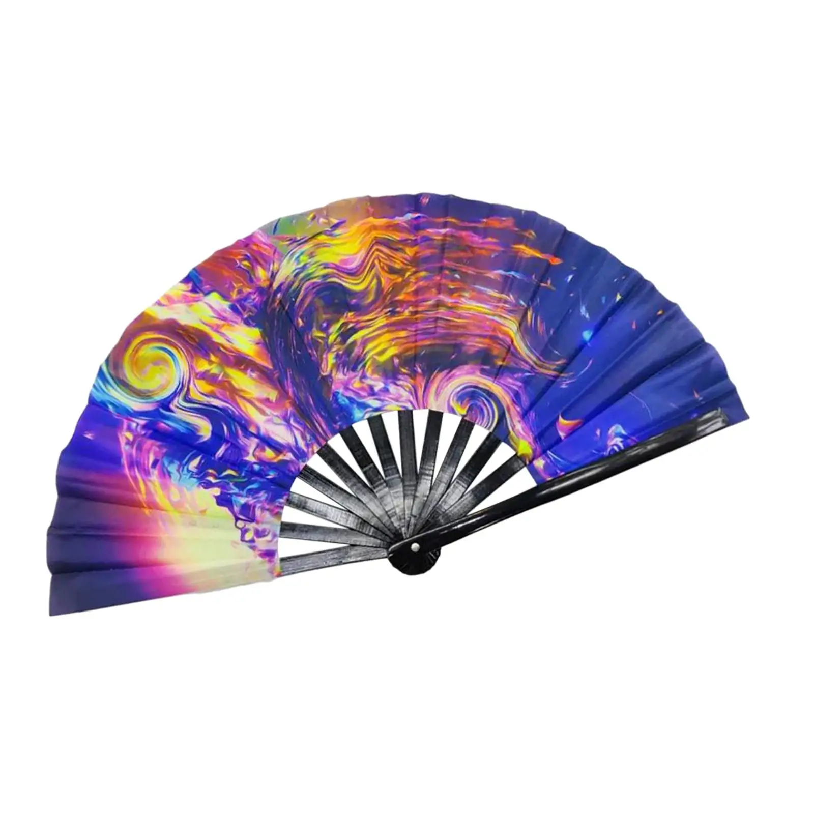 Folding Hand Fan Fluorescent Effects for Party Accessories Bars Concerts