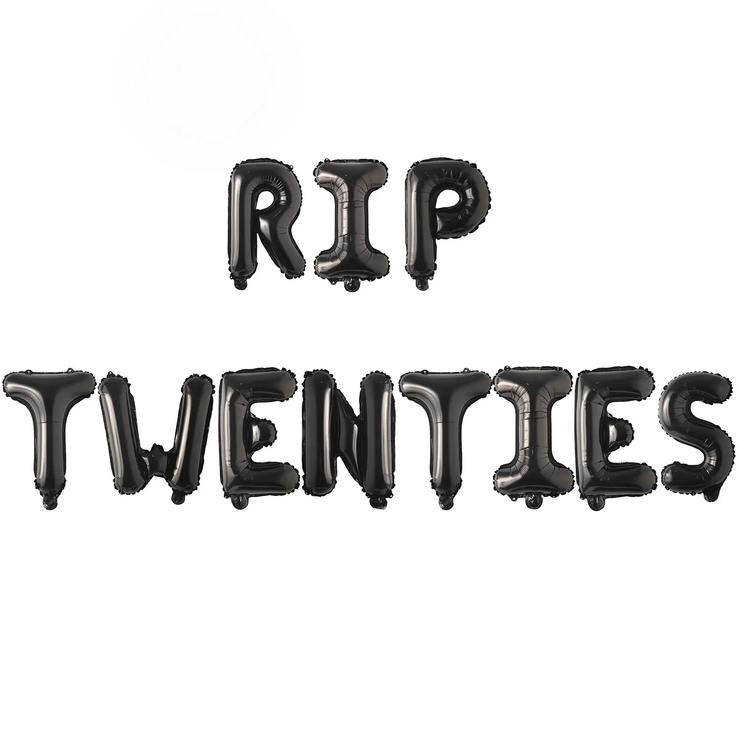 Black Rip Twenties Foil Balloons 30th Birthday Balloons Banner Death to My 20s Party Decor Rip Youth Men Women Funny 30th Birthd