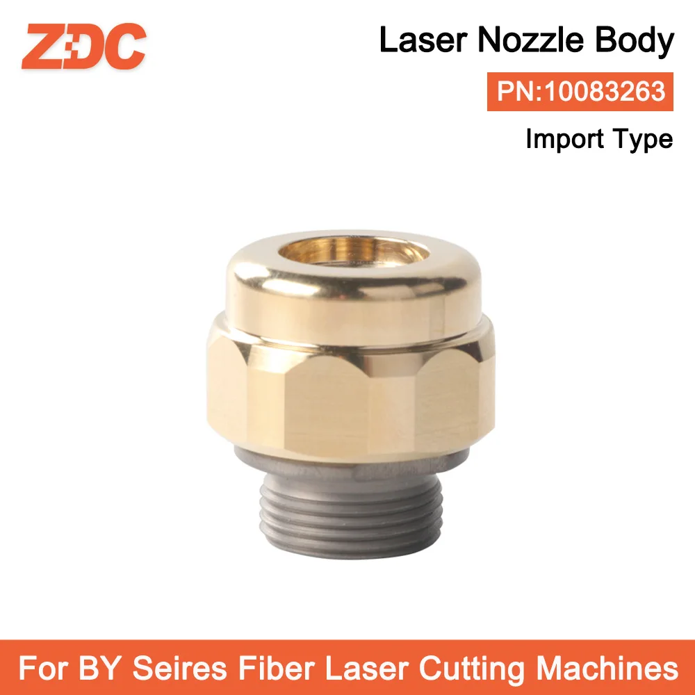 ZDC Import Type 10pcs/lot Laser Nozzle Holder 10083263 Nozzle Body For BY Fiber Laser Cutting Head Parts