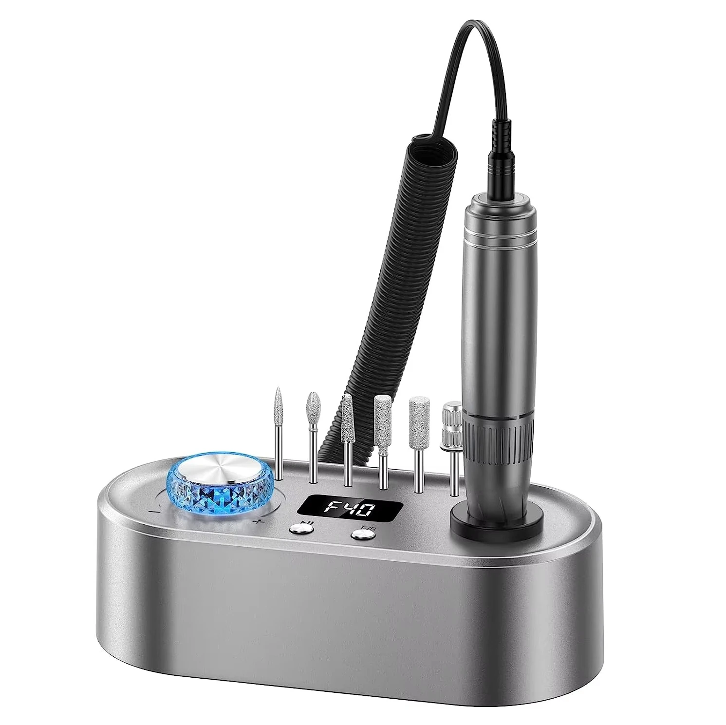 

High Speed Desktop Nails Drill Machine 40000 Rpm Gel Polish Remover Machine