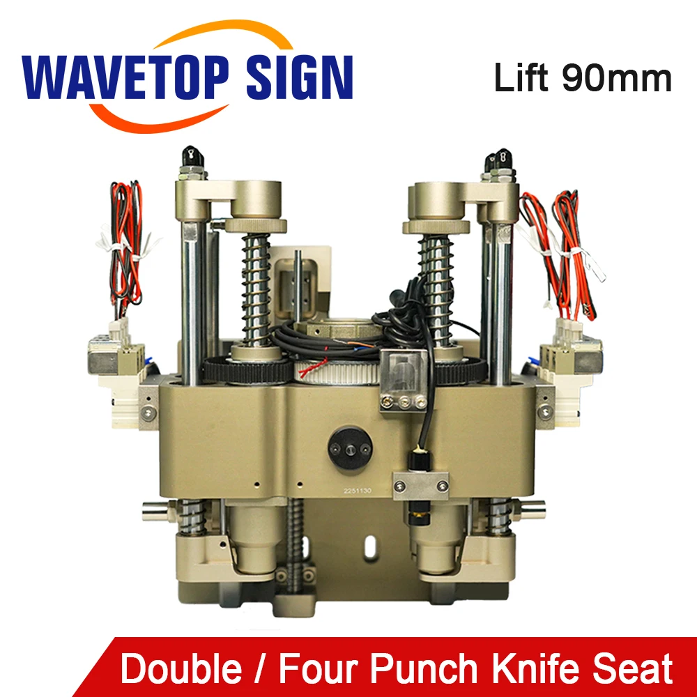 

WaveTopSign CNC Double Punch Four Punch Knife Seat Lift 90mm 24V NPN NO For CNC Vibrating Knife Cutting Machine