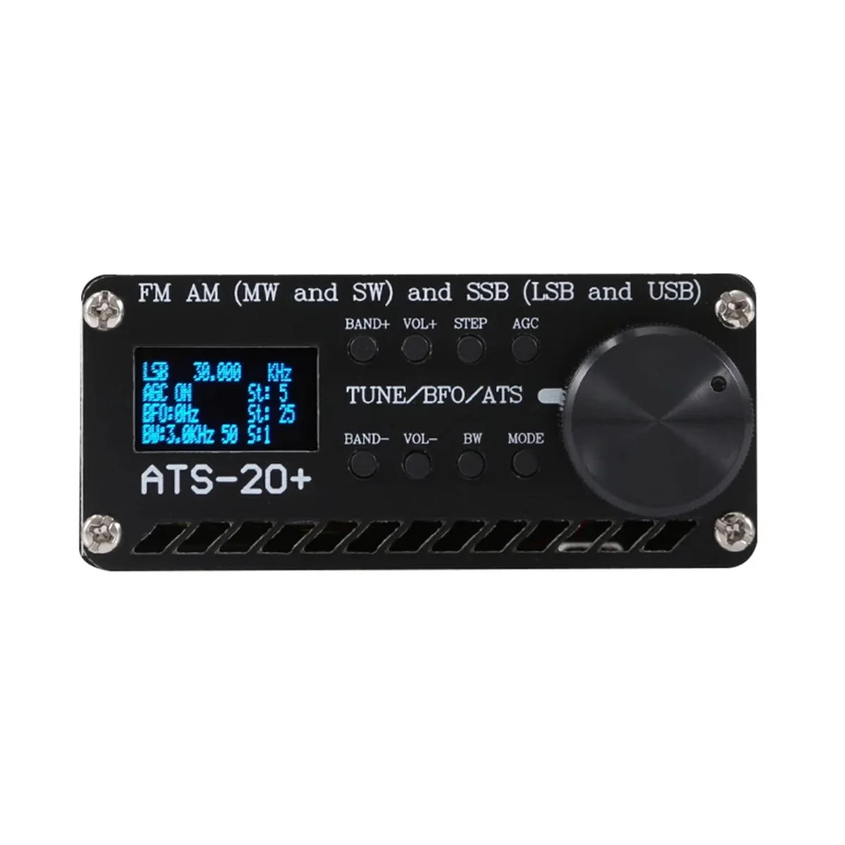 جهاز استقبال راديو ATS-20+ Plus V2 SI4732 SDR فعال مع شاشة OLED