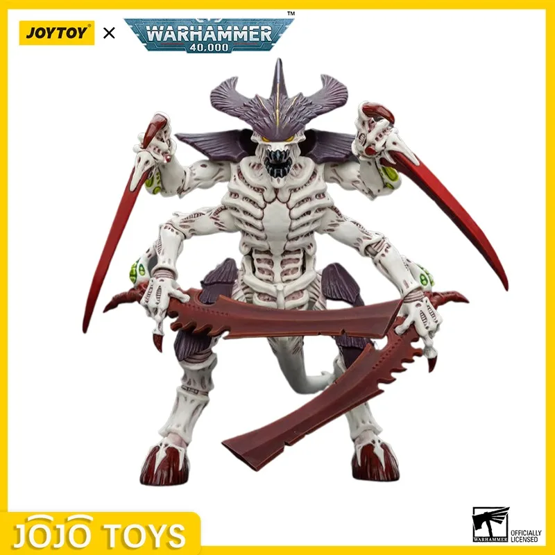 JOYTOY Warhammer 40k 1/18 Action Figures Toy Tyranids Hive Fleet Leviathan Tyranid Warrior with Boneswords Collection Model Toys