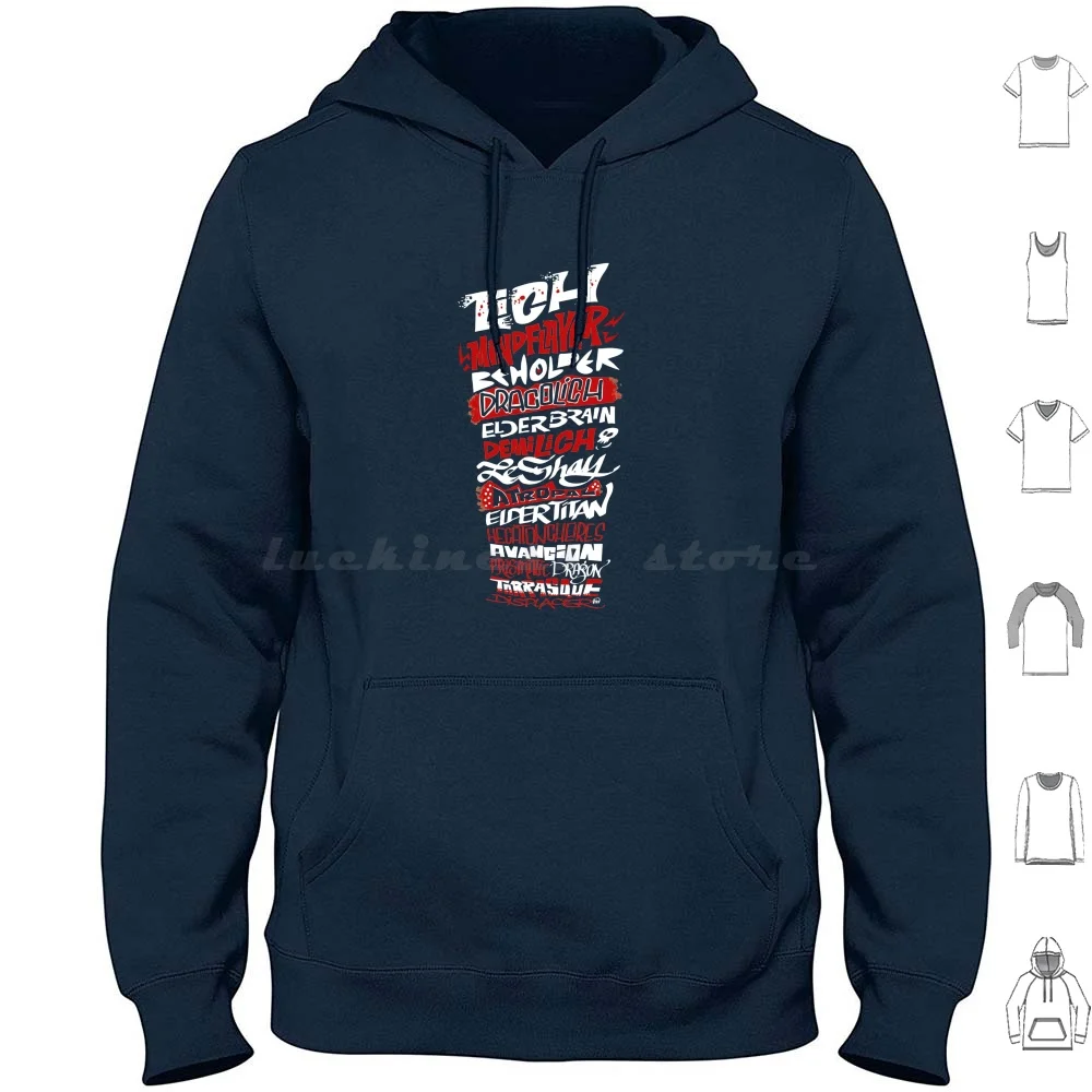 

Strong Ones Hoodies Long Sleeve Sdnd Monster Mindflayer Dracolich Lich Dragon Atropal Beholder And Magictrong Monsters