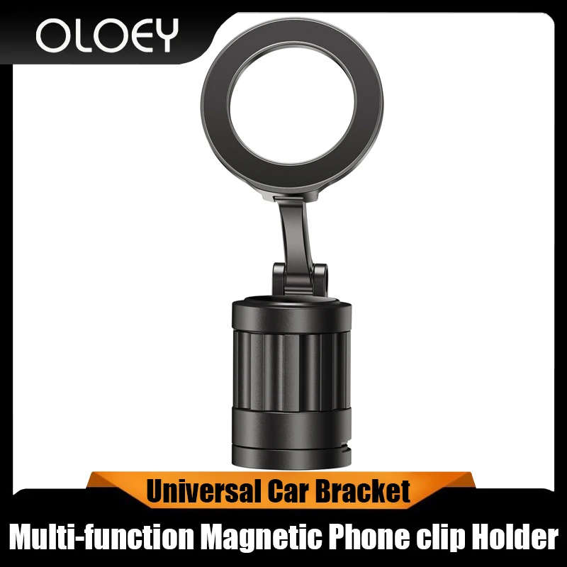 

Adjustable Magnetic Phone Clip 360 Rotating Car Headrest Mount