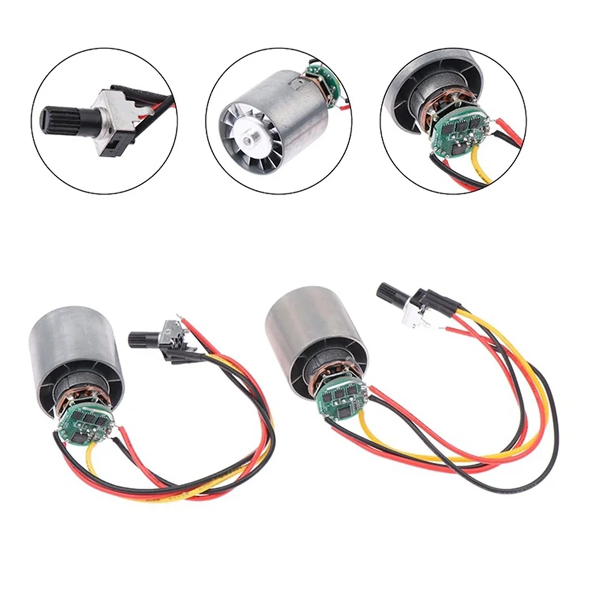 Ventilador Culvert sin escobillas de bajo voltaje, 5A, 100.000 Rpm, Motor de alta velocidad, Motor de accionamiento de secador de pelo en miniatura, CC 9-12V
