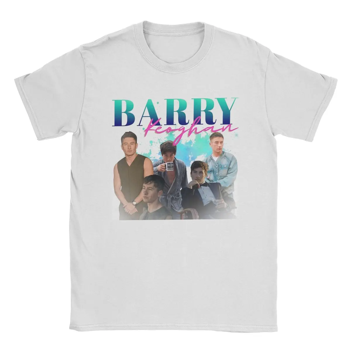 Barry Keoghan Actor Men's T Shirts Vintage Tee Shirt Short Sleeve O Collar T-Shirt 100% Cotton Birthday Present Clothes