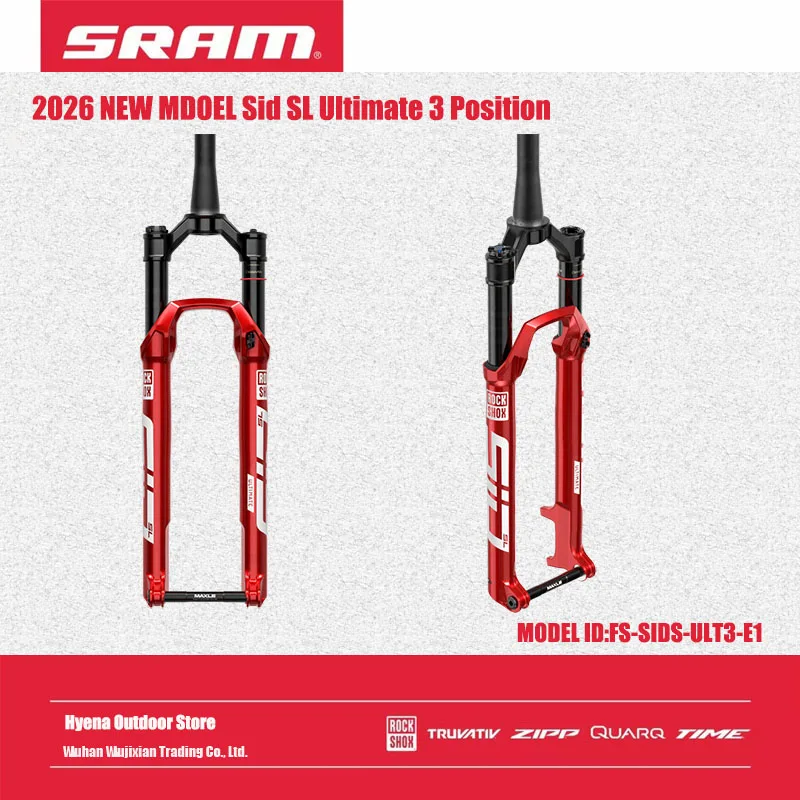 2025 روكشوكس موديل جديد Sid SL Ultimate 3 Position XC شوكة FS-SIDS-ULT3-E1 DebonAir + زنبرك هوائي 100 مم، 110 مم للسفر