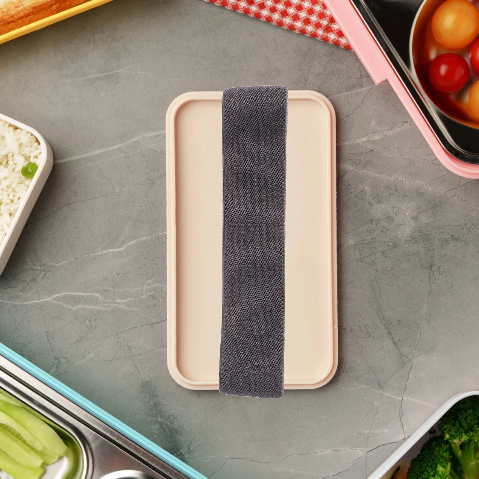 4Pcs Bento Box Elastic Bands Stretchable Lunch Box Straps School Work Picnic Camping Food Container Fixing Bands Replacement