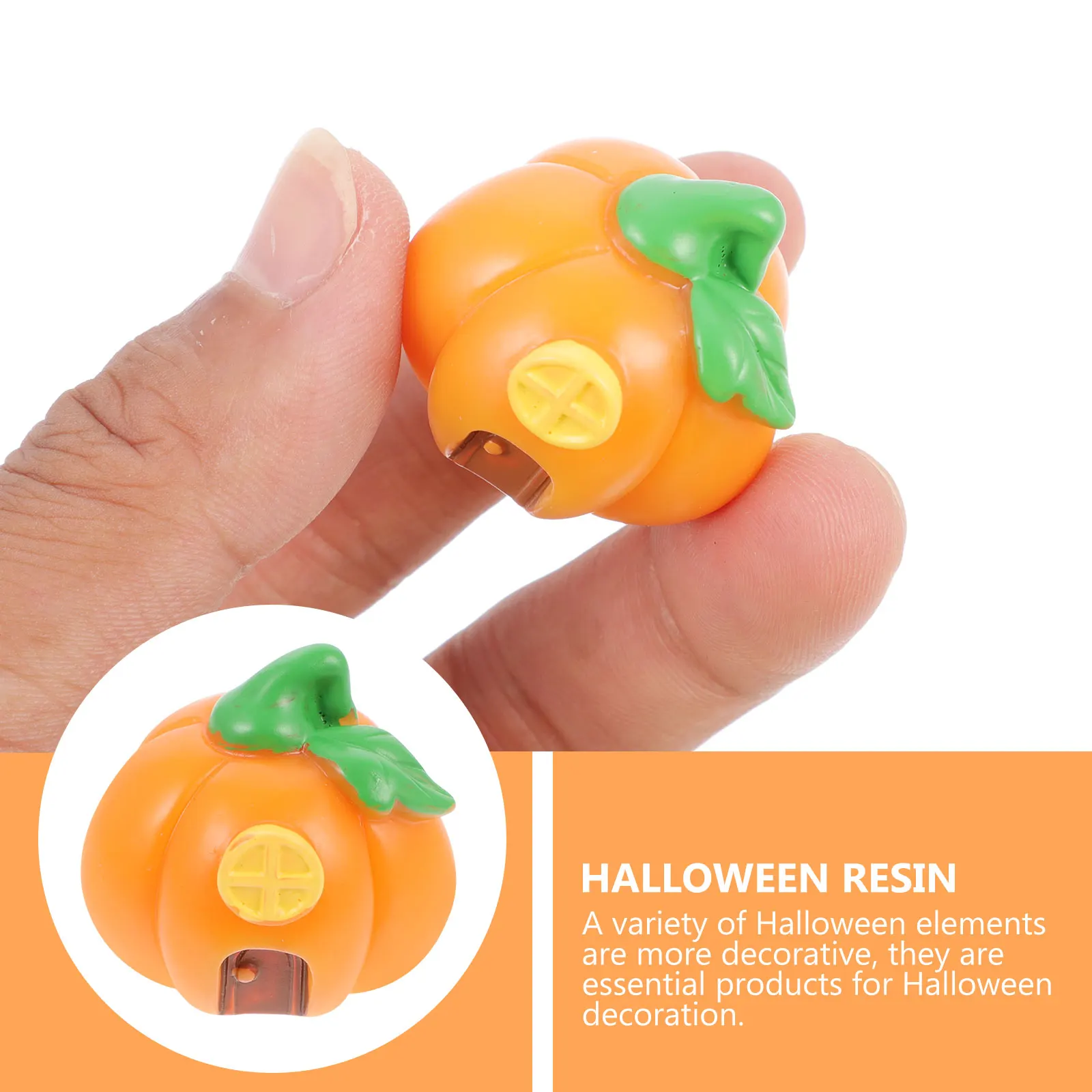 

10 Retro Resin Halloween naments Decor Pieces Vivid Ghost Pumpkin Crafts for Indoor Supplies L scapes Accessories