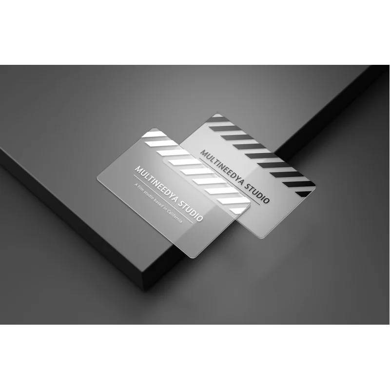 Cartes de Visite Personnalisées en PVC, Impression Transparente sur Mesure, 13.56MHz, avec Communication NDavid RFID, Offre Spéciale