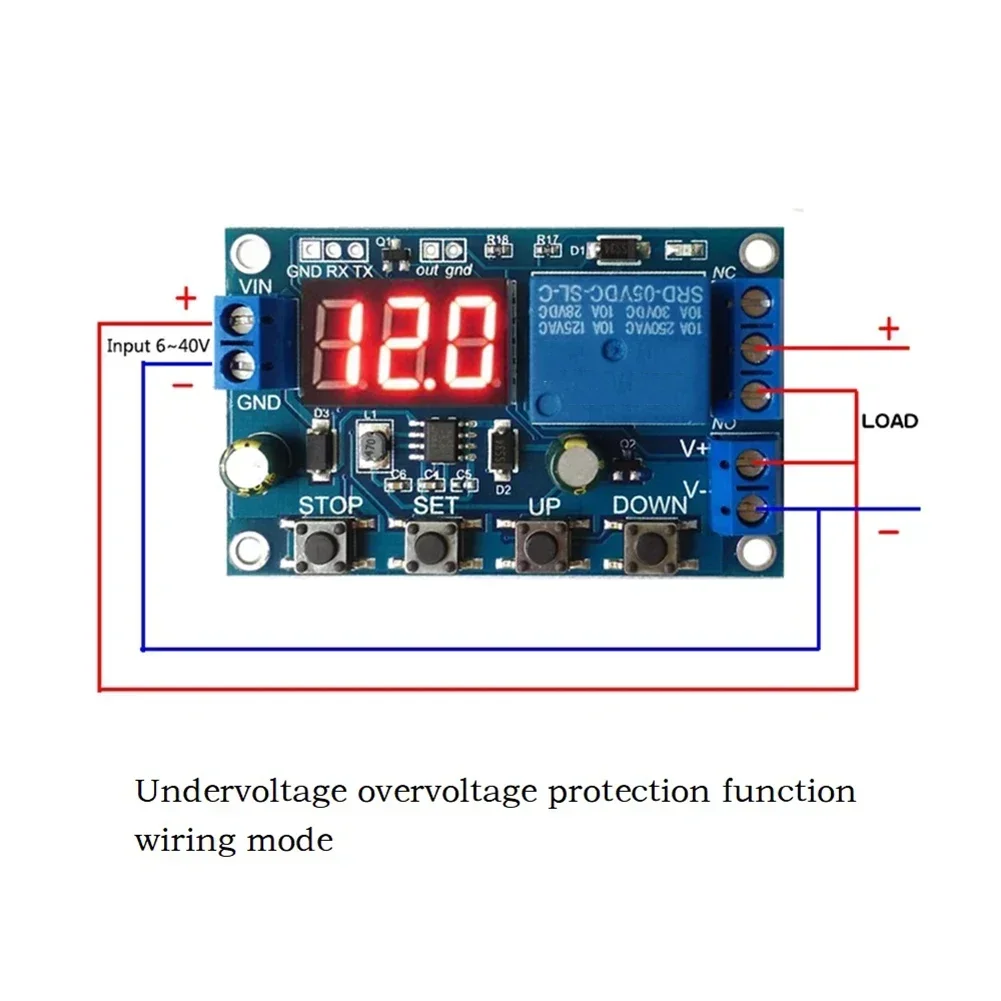 Intelligent DC Battery Charger Discharger Control Switch Module With Undervoltage Overvoltage Protection And Signal Output