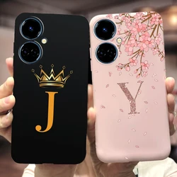 For Tecno Camon 19 Case New Fashion Crown Letters Cover Soft Silicone Case For Tecno Camon 19 Neo Camon19 Pro 5G Back Cover Capa