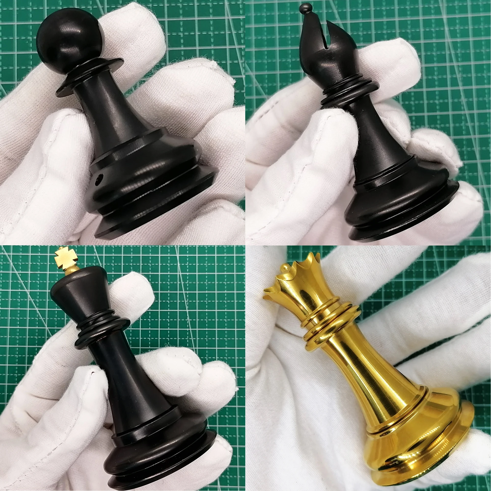 Gioco di scacchi in titanio puro da 1 pezzo