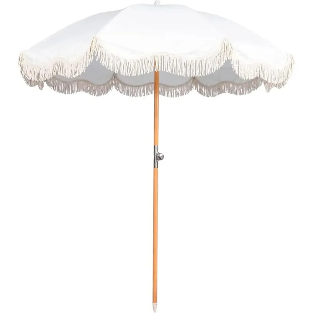 

UPF 50+ Tassel Umbrellas With Carry Bag Umbrella for the Beach Parasol Outdoor Furniture freight free