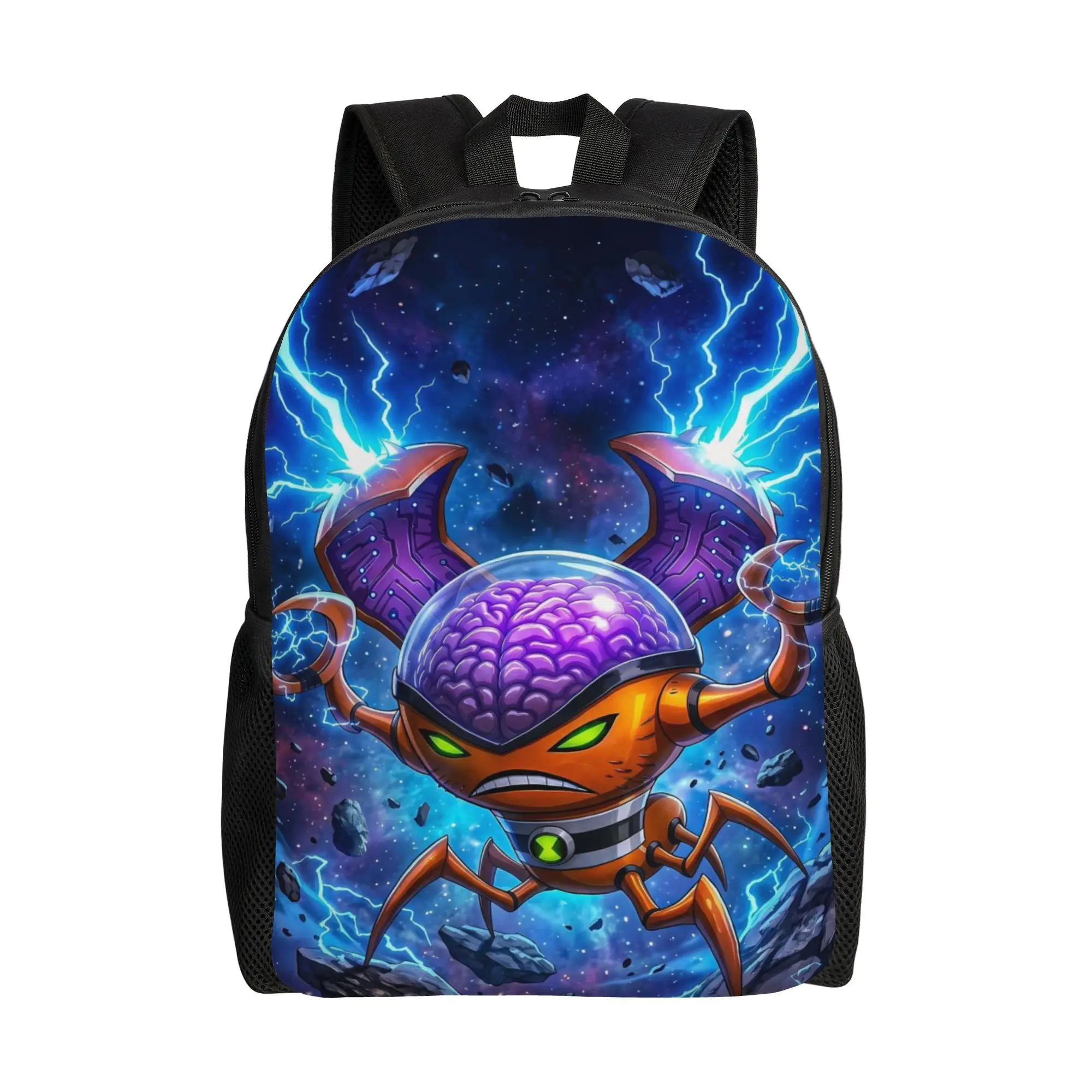 Back to school season Brain Alien Orange Spider Psychic Bookbag  Students Portable Backpack