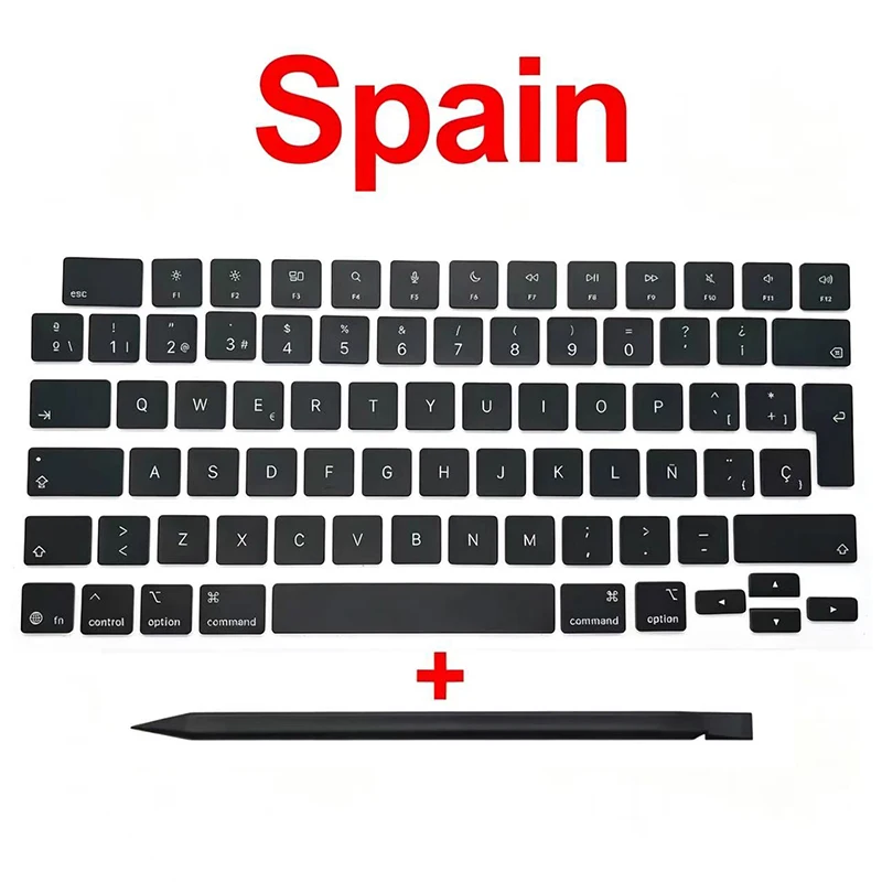 New Laptop A3448 A3449 Keycaps Spain Keys set For Macbook Pro Air M5 14