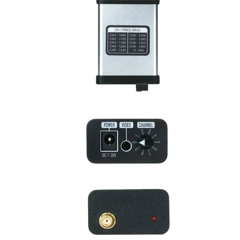 1.3G 1.6W 1600Mw FPV VTX Pemancar dan Penerima Video Sistem Video Analog untuk FPV Gaya Bebas Pengganti DIY Jarak Jauh (C)