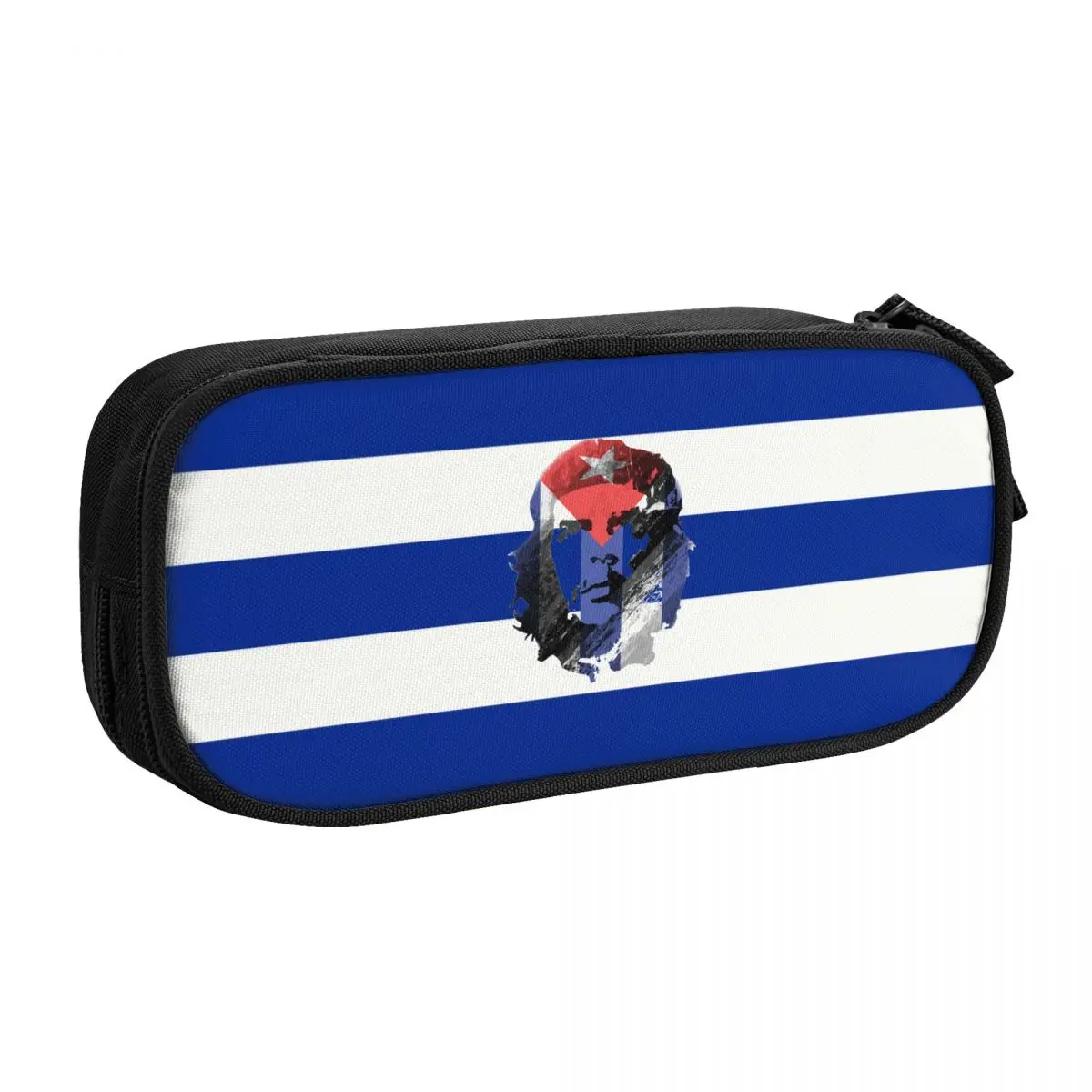 Che Guevara Cuba Flag Custom Korean Pencil Case Boy Girl Big Capacity Cuban Revolution Pencil Pouch Students Stationery