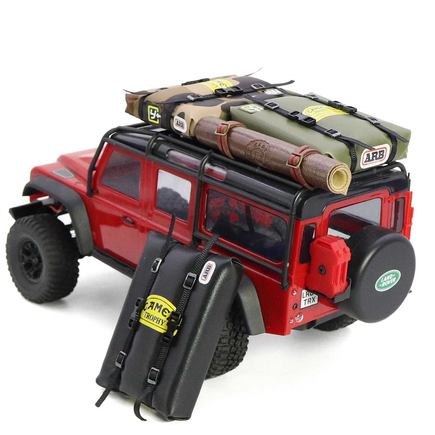 Handmade RC Simulated Roof Luggage Tent Bag Decoration for 1/18 1/24 RC Crawler TRX4M SCX24 FCX24 1/16 MN WPL