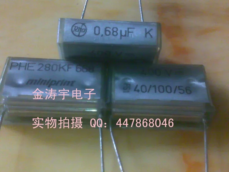 E280KF668 transparent film capacitor 0.68uf 680NF 400V foot dist 28mm