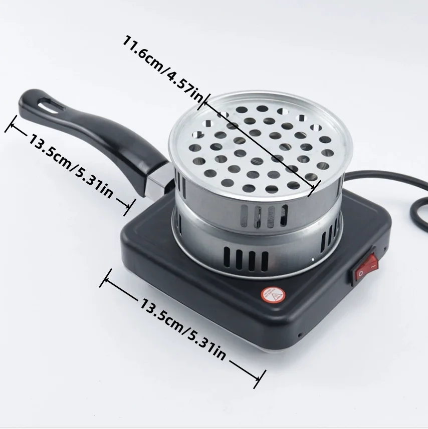Portable Electric Hookah Charcoal Burner Fast Heating Shisha Coal Stove with Handle Home/Bar Use Hookah Accessories image 2