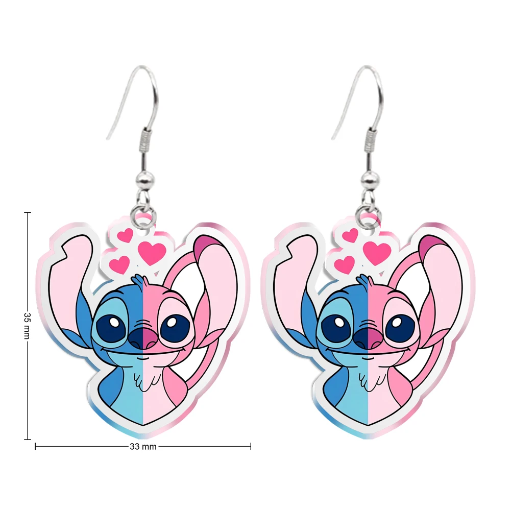 

Valentine's Day Stitch Transparent Acrylic Earrings Hook For Women Special Creativity Jewelry Accessories Small Gifts