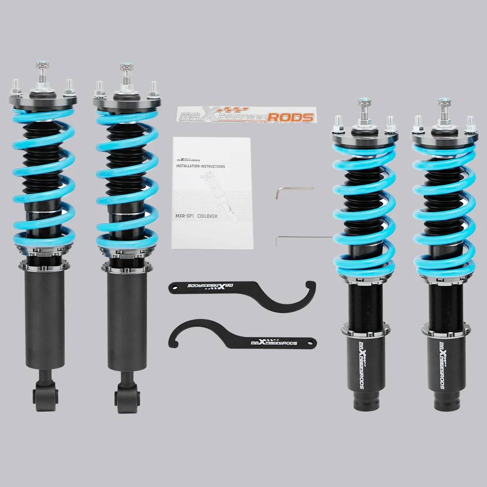 maXpeedingrods Update Coilovers Kit for Honda CR-V 96-01 Adjustable Damper Shock Suspension Coilovers Springs Shock Absorber Kit