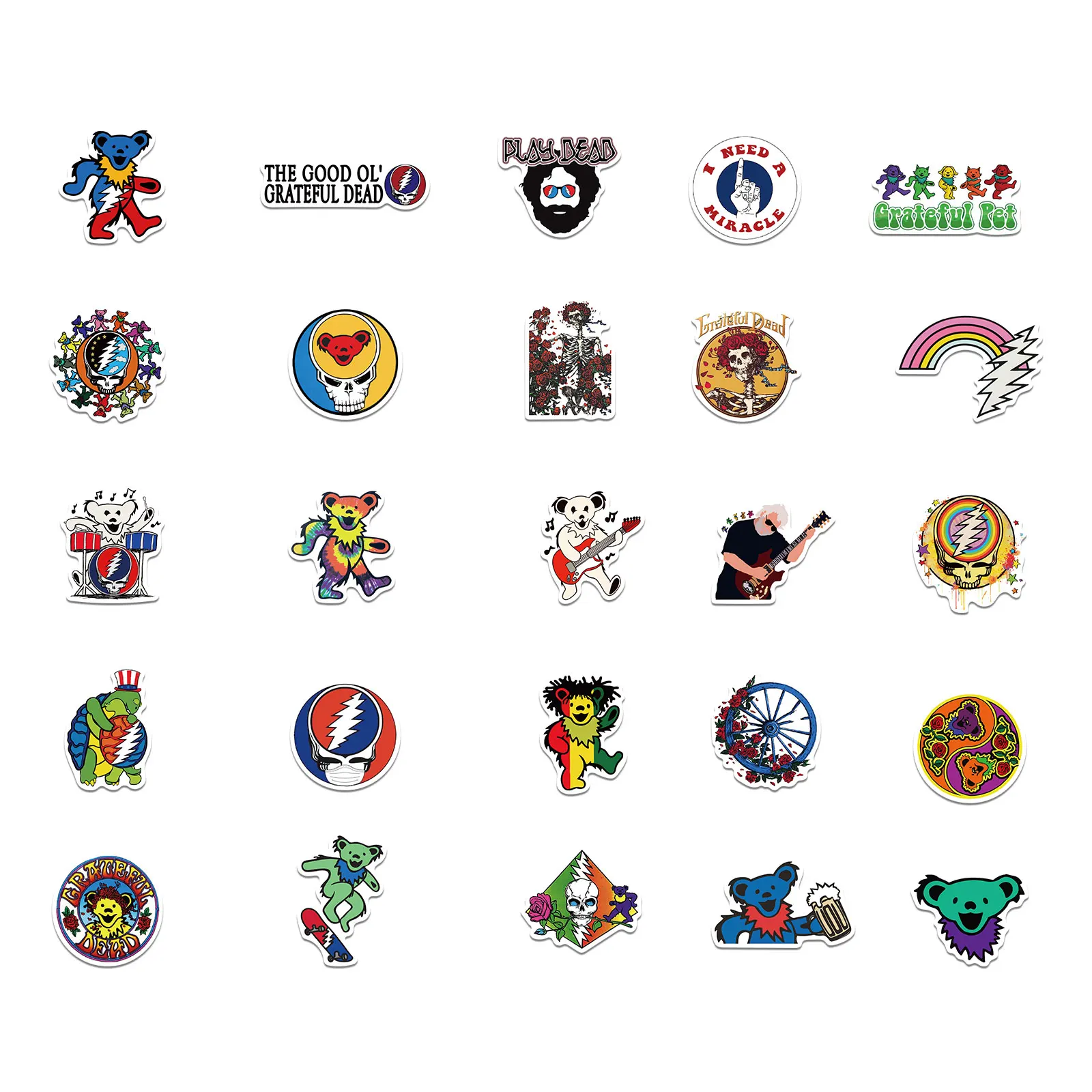 50 قطعة ملصقات شخصية مبتكرة ممتنة ميتة ملصقات ختم مغلف كوب ماء مزخرف جراب هاتف ملصقات صناعة يدوية