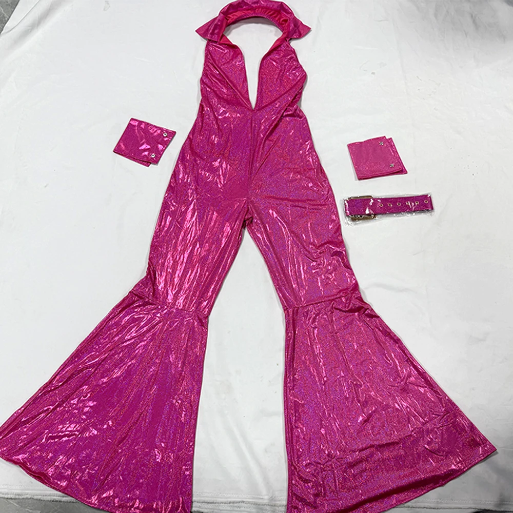 Body Hippie Années 70 Sexy avec Ceinture – photo 1