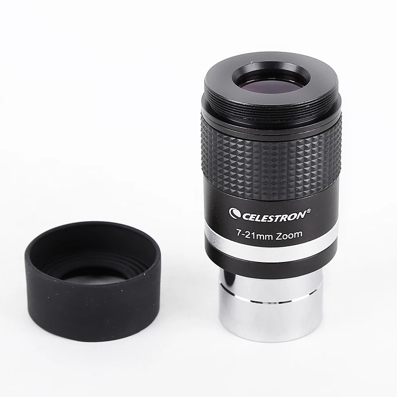 Celestron Fully Multi Coated Zoom Telescope Eyepiece, 7mm to 21mm, 6 Element, 4 Group Optical Continuous Zooming, 1.25 Inch