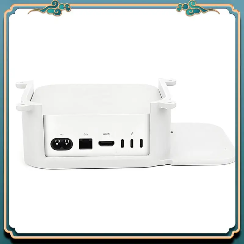 ABJG-For 2024 Mac Mini M4/M4 Pro Under Desk Mount Stand Secure Case With Installation Screws For Mac Mini M4
