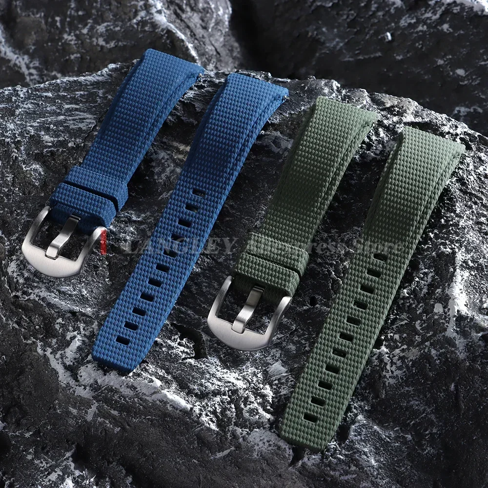 Neues Gebogenes FKM-Gummi-Uhrenarmband mit Schnellverschluss für Omega, Rolex, Seiko, Longines Herrenuhren 20mm 21mm 22mm – Detail 12