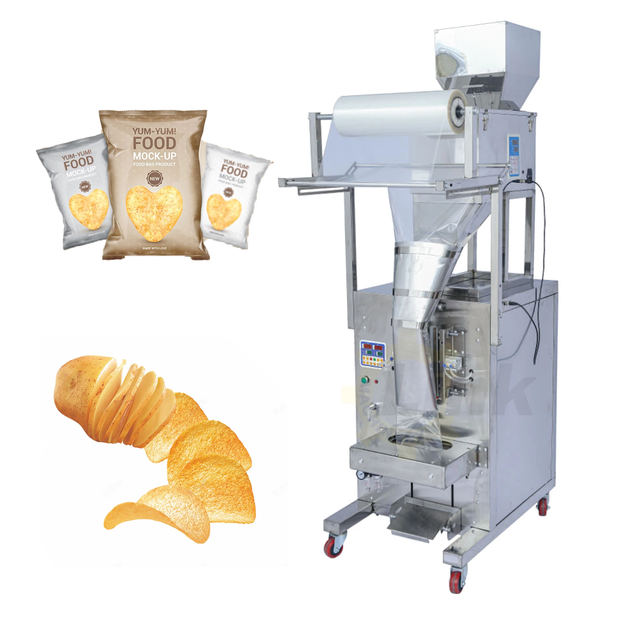 

Multifunctional Large Food Pouch Automatic Packaging Machinery Packing Tea Bags Powder Potato Chips Packaging Machine