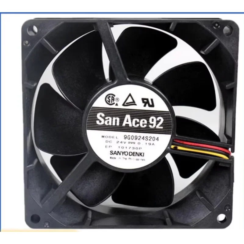 

Вентилятор охлаждения сервера SANYO DENKI 9G0924S204 DC 24V 0.19A 90x90x32мм, 3-проводной