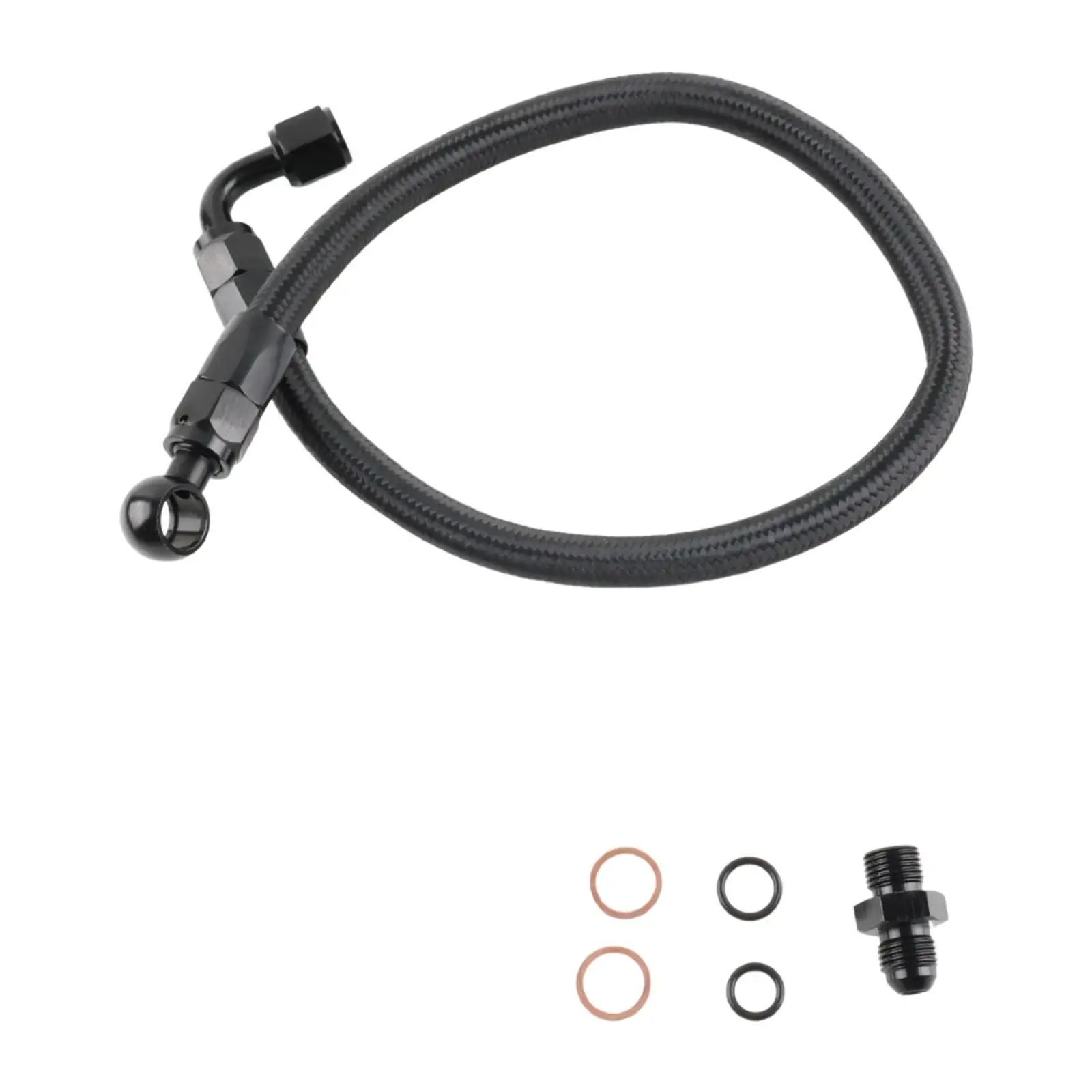 Braided Fuel Line Hose Black for Acura Integra 1990-2001 Easily Install