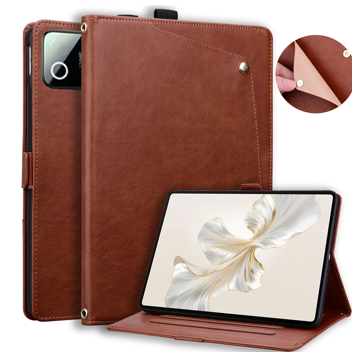 For Xiaomi MI Pad Case 8 7 Pro for Poco Redmi K Pad 2 Case SE 9.7 11 12.1 inch Card Storage Leather Stand Soft Silicone Cover