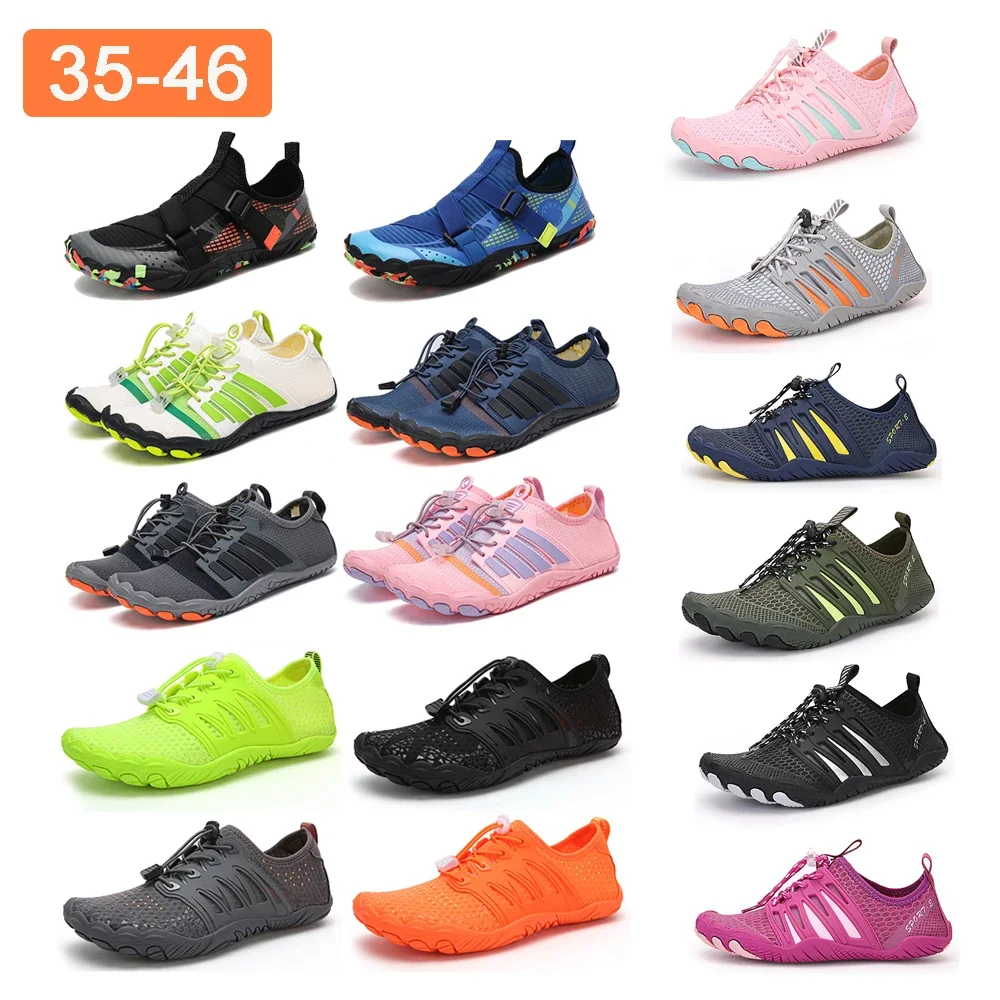 Zapatillas antideslizantes de secado rápido para hombre y mujer, calzado deportivo Unisex para natación, playa, piscina, agua, Verano