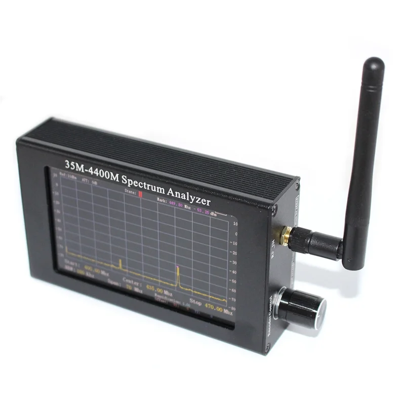 

A53Q-4.3Inch TFT Color LCD Screen Handheld Portable Spectrum Analyzer 35M-4400Mhz Spectrum Analyzer