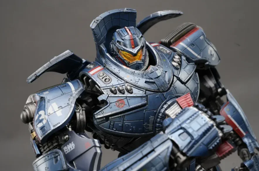 Pacific Rim Deluxe Light Edition Gypsy Danger figuras móviles Obsidian Fury Mecha modelo juguetes para niños, regalo de Navidad, 20cm992 | en línea