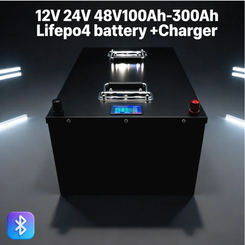 

Аккумуляторная батарея LiFePO4 12В/24В/48В 100Ач–300Ач – Высокопроизводительное питание для солнечных систем, морского транспорта и гольф-каров